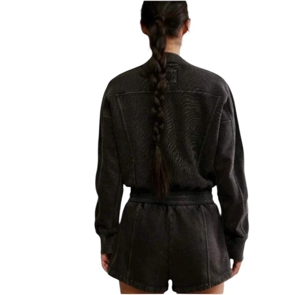 Free People Intercept Romper Black XL